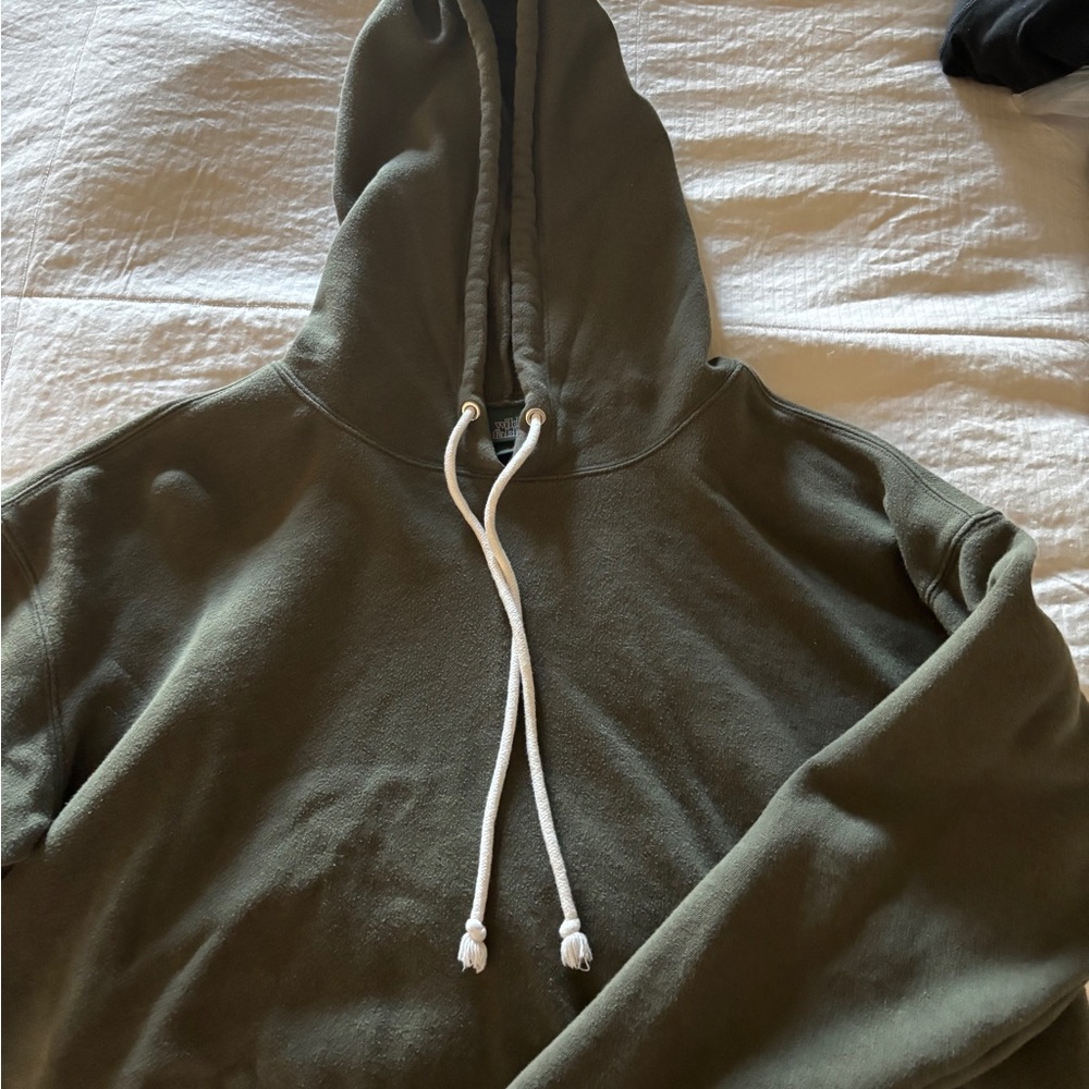 Wild Fable Olive Hoodie with White Strings